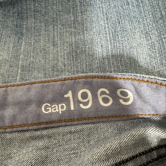 Gap Distressed Womens Blue Denim Mini Skirt Size 29/8 Boho Grunge Festival - Picture 4 of 6